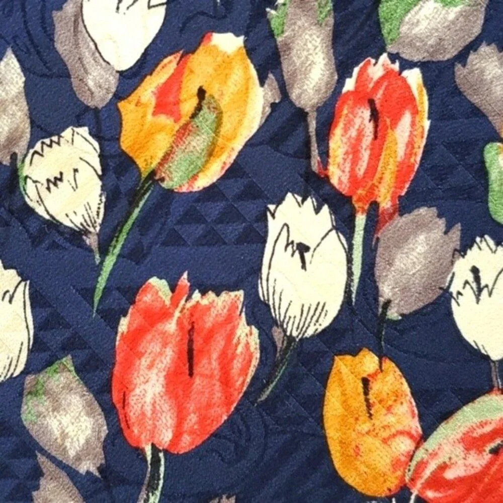 CARNAVAL DE VENISE 100% SILK SPRING TULIP TIE 4